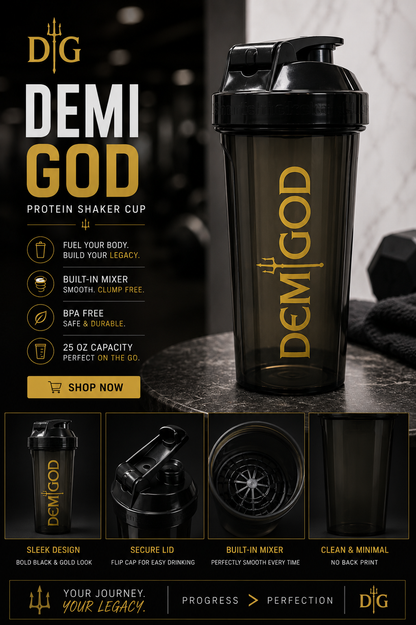 DEMIGOD Protein Shaker Bottle