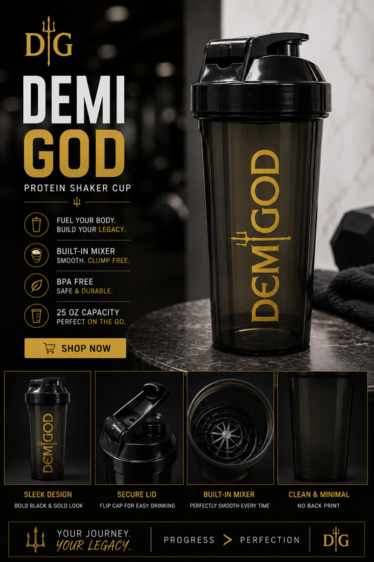 DEMIGOD Protein Shaker Bottle